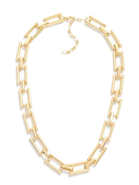 RECTANGLE CHAIN LINK NECKLACE