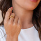 LUXE GOLD TWISTED ROPE RING