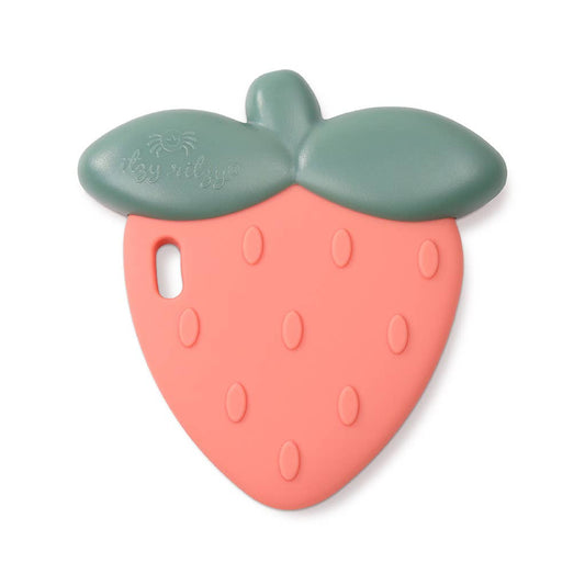 STRAWBERRY RATTLE SILICONE TEETHER