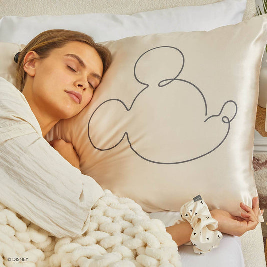 CREME MICKEY SATIN PILLOWCASE