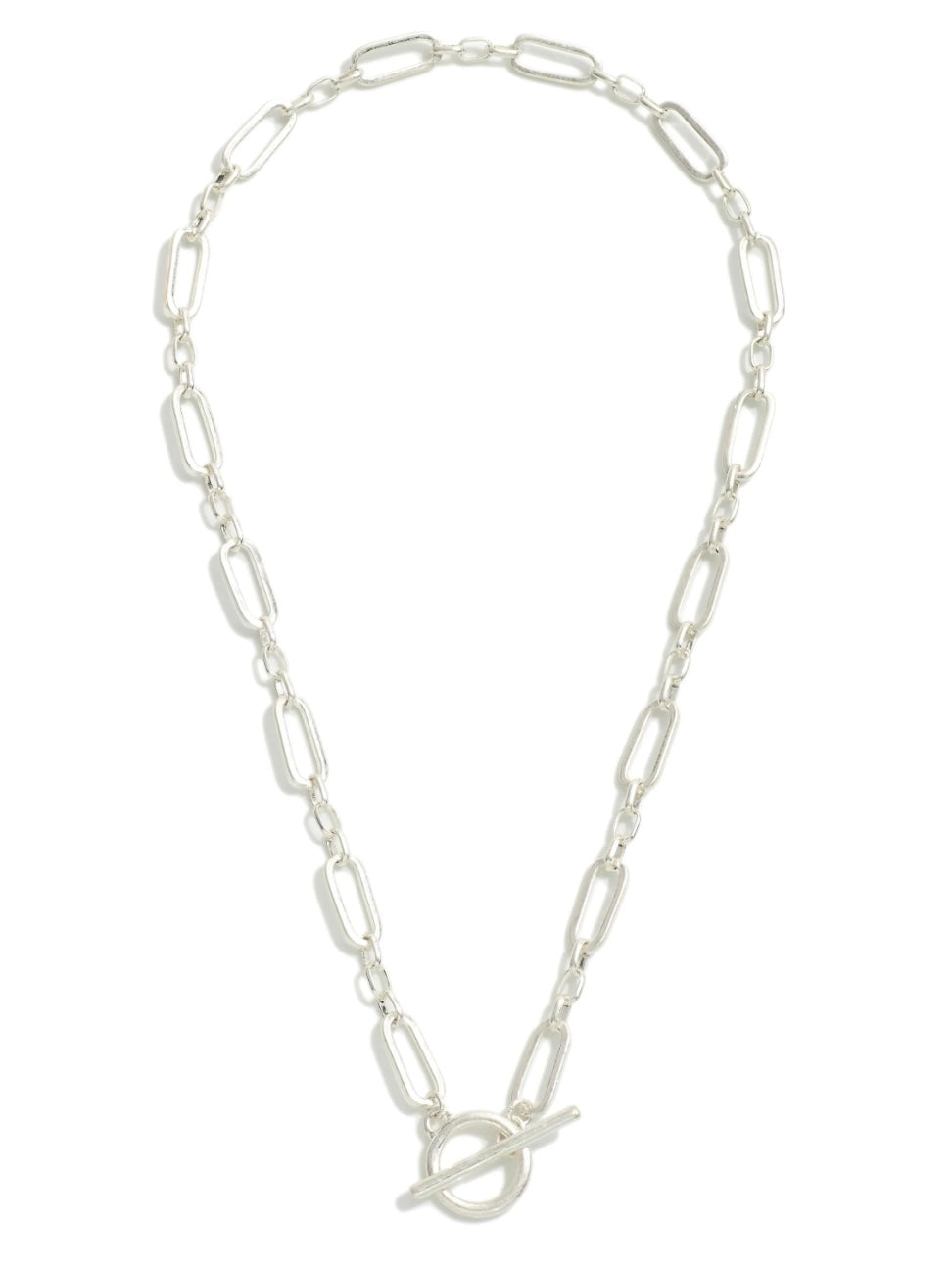 TOGGLE PAPERCLIP CHAIN NECKLACE