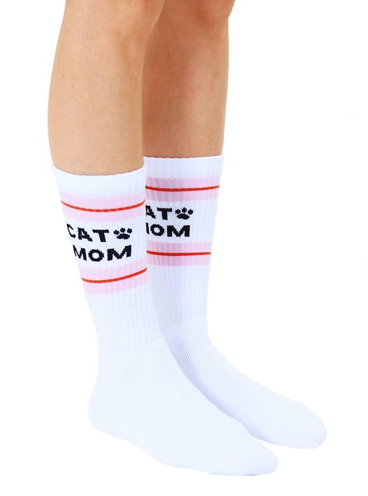 CAT MOM CREW SOCKS