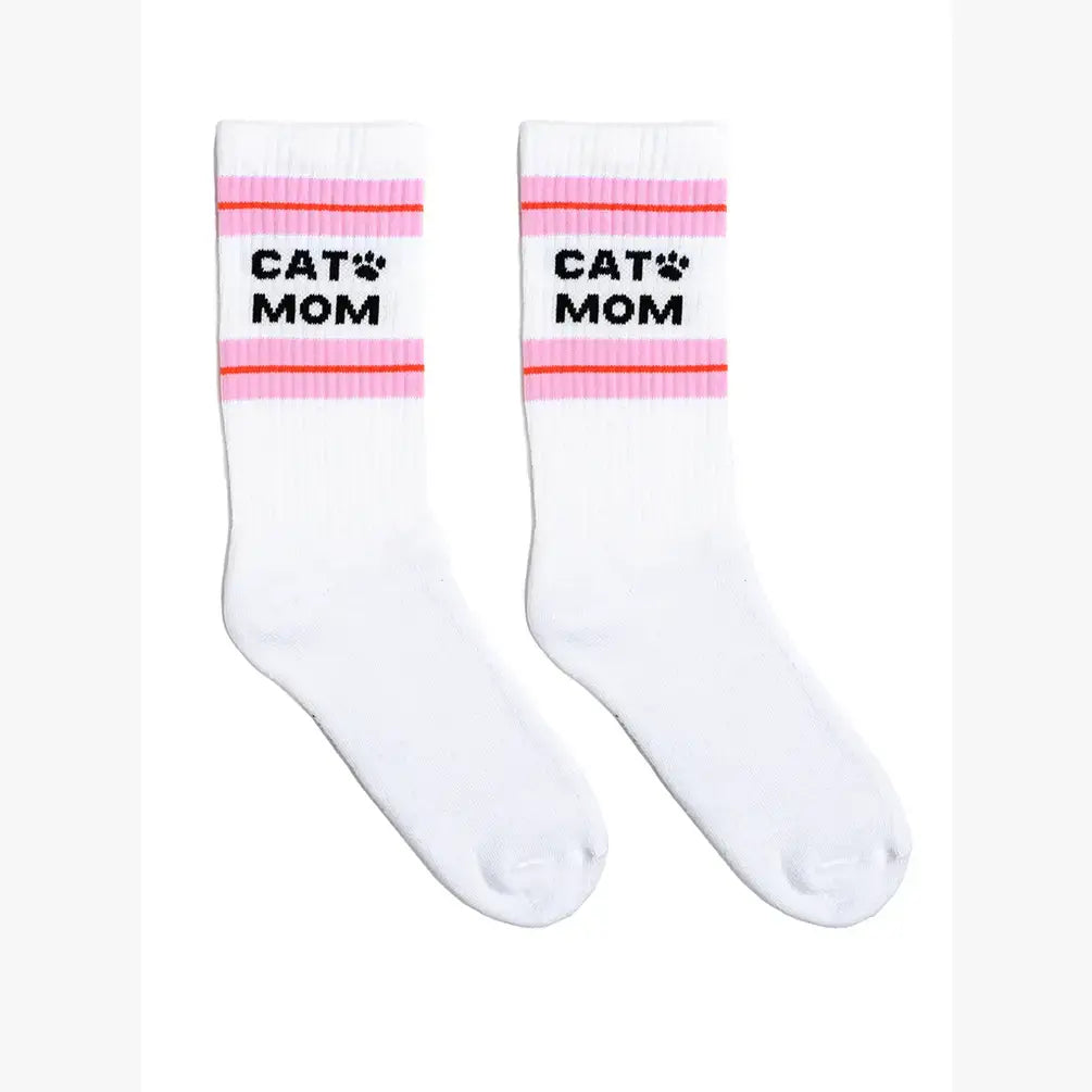 CAT MOM CREW SOCKS