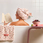 CHERRY PRINT SHOWER CAP