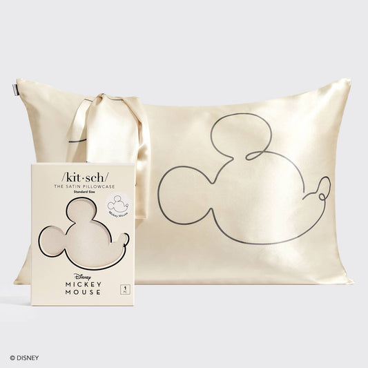CREME MICKEY SATIN PILLOWCASE