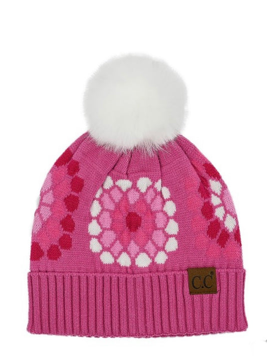 CROCHET PATTERN POM BEANIE