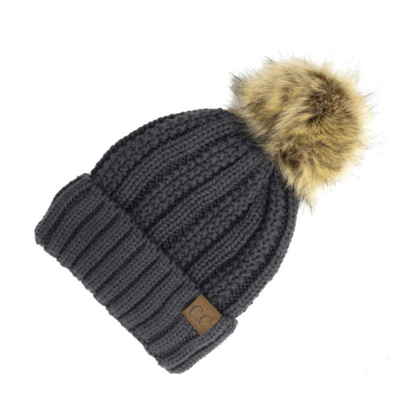 CABLE KNIT BEANIE