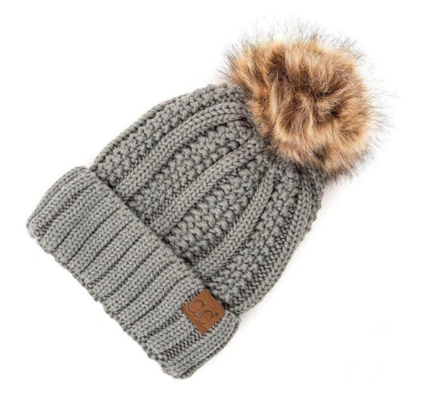 CABLE KNIT BEANIE